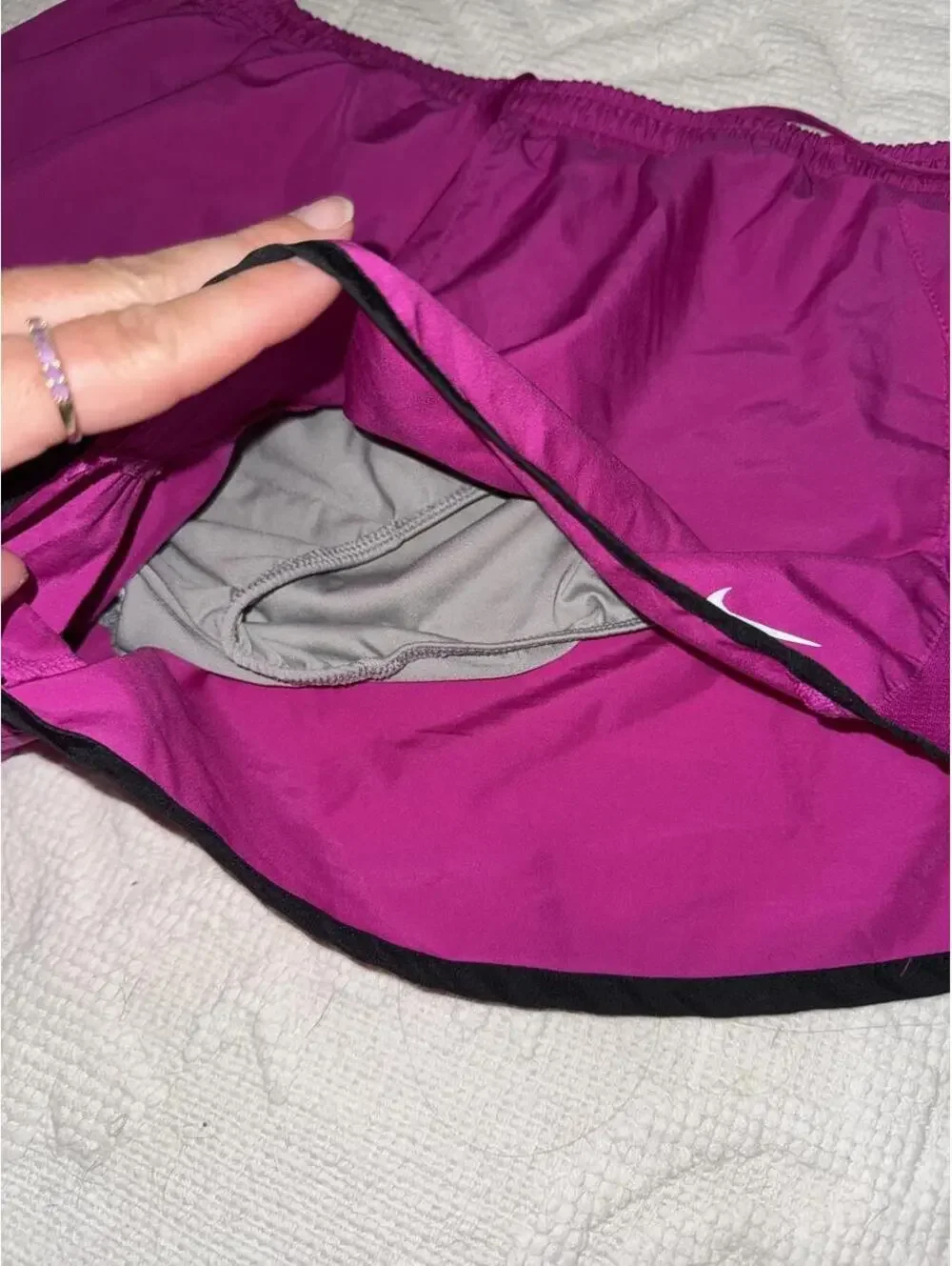 Nike Women's Pink and Purple Shorts